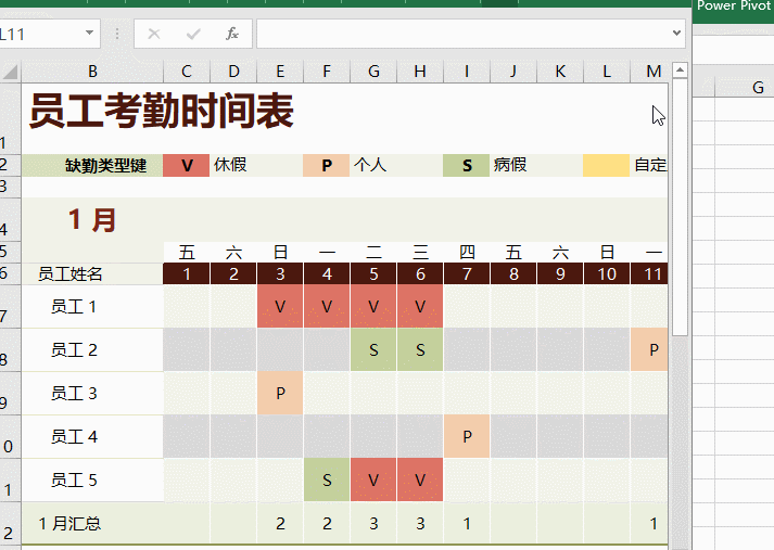 好看的考勤表格是怎么做出來的，點(diǎn)這里看看吧！